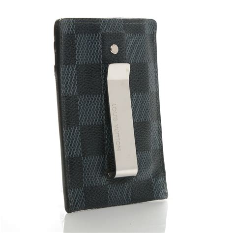 louis vuitton damier money clip wallet|louis vuitton damier long wallet.